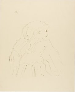 Jane Hading, aus Treize Lithographies von Henri de Toulouse Lautrec