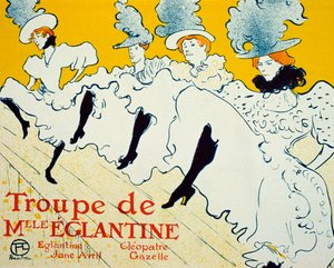 La Troupe De Mlle Églantine, 1896 von Henri de Toulouse Lautrec