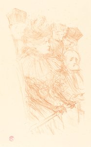 Lebaudy-Prozess - Aussage von Mlle. Marsy, 1896 von Henri de Toulouse Lautrec