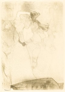 Lender von hinten, der Bolero in Chilperic tanzt