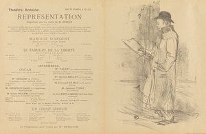 Silberhochzeit; Die Last der Freiheit; Ein ernster Kunde [recto] von Henri de Toulouse Lautrec