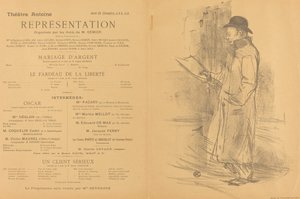 Silberhochzeit; Die Last der Freiheit; Ein ernster Kunde [recto] von Henri de Toulouse Lautrec