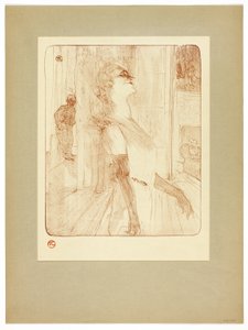 Auf der Bühne, Platte eins aus Yvette Guilbert von Henri de Toulouse Lautrec