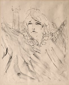 Porträts von Schauspielern und Schauspielerinnen: Dreizehn Lithografien: Sarah Bernhardt von Henri de Toulouse Lautrec