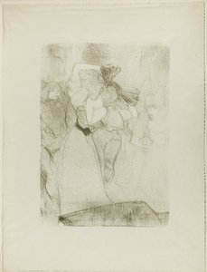 Rückansicht von Lender, der den Bolero in Chilpéric tanzt