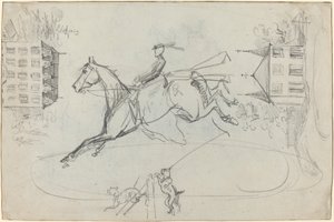 Blatt mit Skizzen, ca. 1881 von Henri de Toulouse Lautrec