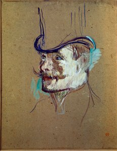 Studie für Herrn Warner. Zeichnung von Henri de Toulouse-Lautrec