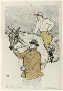 Der Jockey geht zum Start von Henri de Toulouse Lautrec