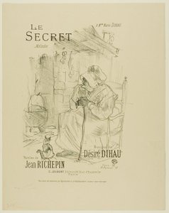 Das Geheimnis, aus Mélodies de Désiré Dihau von Henri de Toulouse Lautrec