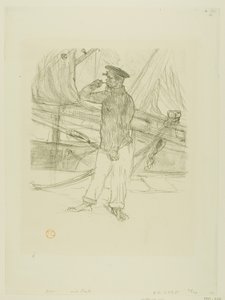Der geräucherte Hering, aus Mélodies de Désiré Dihau von Henri de Toulouse Lautrec