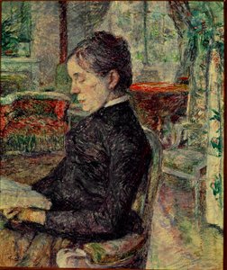 Die Mutter des Malers im Salon in Malrome. Gemälde von Henri de Toulouse-Lautrec