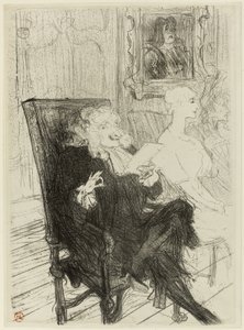 Truffier und Moreno, in Les Femmes Savantes von Henri de Toulouse Lautrec