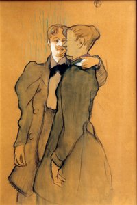 Zwei Frauen beim Walzer von Henri de Toulouse Lautrec