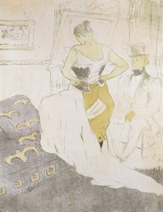 Frau im Korsett, aus Elles