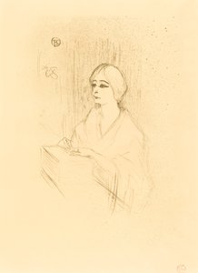 Yahne in seiner Loge von Henri de Toulouse Lautrec