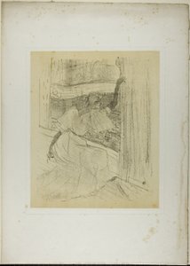 Yvette Guilbert verbeugt sich, aus Yvette Guilbert von Henri de Toulouse Lautrec