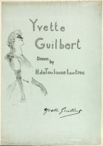 Yvette Guilbert auf der Bühne, aus Yvette Guilbert von Henri de Toulouse Lautrec