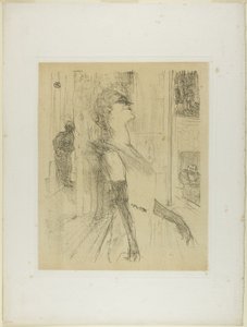 Yvette Guilbert auf der Bühne, aus Yvette Guilbert