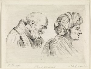Geistlicher und ein Mann mit Turban