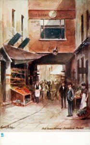 Altes London: Ship Tavern Passage, Leadenhall Market von Henrie Pitcher