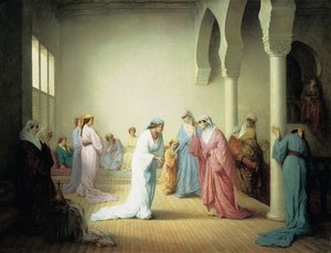 Die Ankunft im Harem in Konstantinopel, 1861 von Henriette Browne