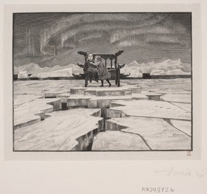 Illustration zu H. C. Andersen: "Die Schneekönigin" von Henrik Arnold Hamilkar Sørensen