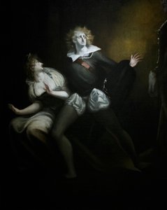 Gertrude, Hamlet und der Geist von Hamlets Vater (Detail) von Henry (1741 1825) Fuseli