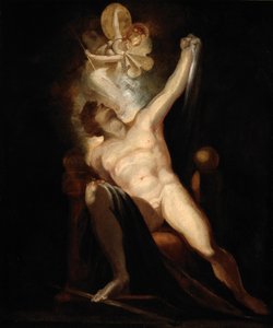 John Miltons Paradise Lost, Satan und die Geburt der Sünde (Buch II, 746-758), Gemälde Nr. 6 aus der Milton-Galerie