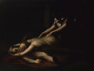 Der Schmerz von Kriemhild von Johann Heinrich Füssli