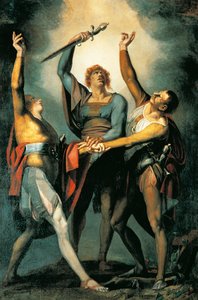 Die drei Eidgenossen beim Rütlischwur von Johann Heinrich Füssli
