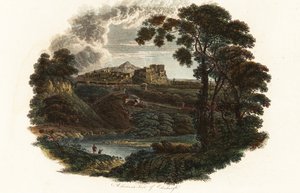 Eine entfernte Ansicht von Edinburgh