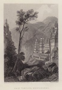 Jain-Tempel, Muktagerri (Farblithografie) von Henry (after) Warren