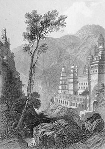 Jain-Tempel, Muktagerri, graviert von Finden, aus 