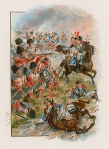 Platz der 42. Highlander, angegriffen von französischen Kürassieren bei Quatre Bras, 16. Juni 1815 von Henry A. Payne