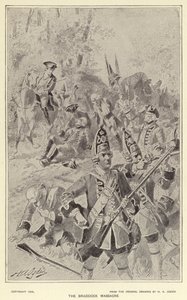 Das Massaker von Braddock (Lithografie) von Henry Alexander (after) Ogden