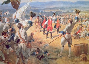 Der Sieg von Montcalms Truppen bei Carillon von Henry Alexander Ogden