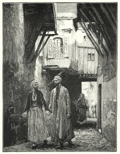 Straße in Damaskus (Lithografie)