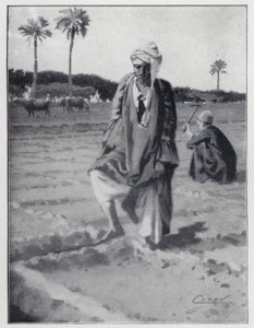 Bewässerung mit dem Fuß in Gizeh, Ägypten von Henry Andrew Harper