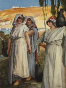 Frauen schöpfen Wasser an einem Brunnen von Henry Andrew Harper