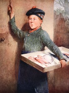 Der Ruf des Fischhändlers (Aquarell auf Papier) von Henry Benjamin Roberts