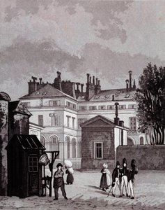Ansicht der Polytechnischen Schule im 18. Jahrhundert. Gravur von Berthoud von Henry Berthoud