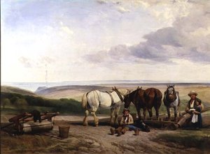 Die Südseite des Vale of Ecclesborne, nahe Hastings, East Sussex von Henry Brittan Willis