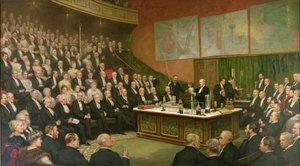 Ein Freitagabendvortrag an der Royal Institution; Sir James Dewar über flüssigen Wasserstoff, 1904