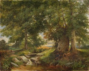Ein Forellenbach bei Worcester, 1866