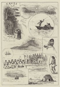 Kreuzfahrt der HMS Ruby nach Staten Island und dem Beagle-Kanal