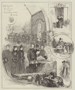 Skizzen zur Eröffnung der Victoria Hall, Ealing von Henry Charles Seppings Wright