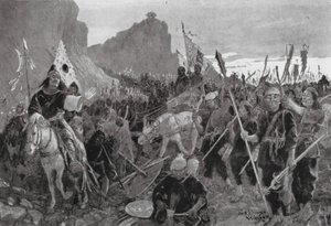 Soldaten mit "Bits" im Mund von Henry Charles Seppings Wright