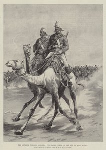 Der Vormarsch nach Dongola, das Kamelkorps auf dem Weg nach Wady Halfa von Henry Charles Seppings Wright