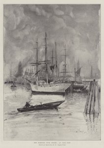 Der Hamburger Hafenstreik, ein ruhender Hafen von Henry Charles Seppings Wright