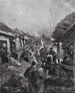 Die Plünderung von Peking durch den Rebellen Li von Henry Charles Seppings Wright